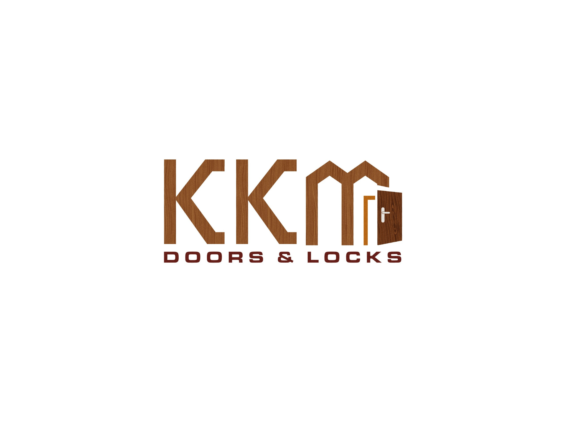 KK Doors & Locks logo design