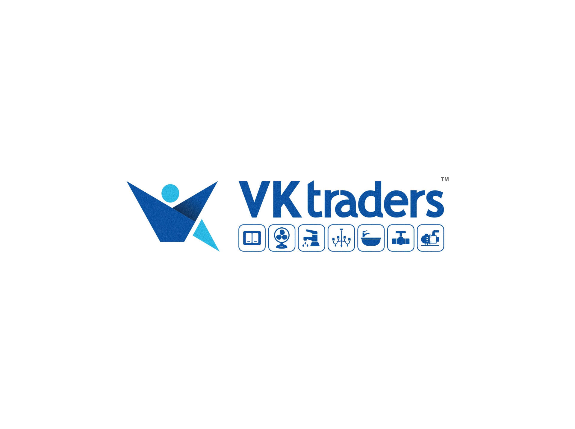 VK Traders logo design